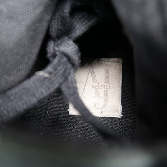 AJ Valenci Shoes Womens 11 Casual Sneaker Leather High Top Black Lace Up Trainer - Picture 9 of 15